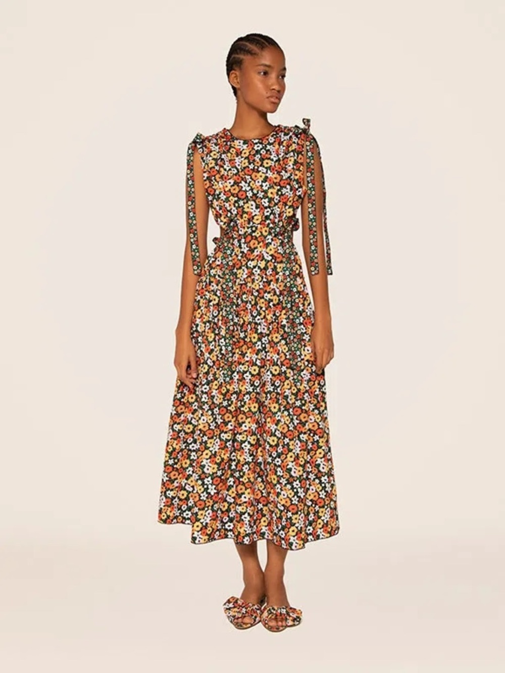 Agua by Agua Bendita Guaguanco La Fania Noche Backless Floral Dress S Small